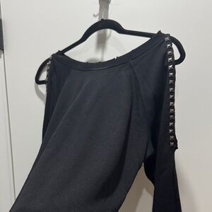 Black Studded Rockstud Sweatshirt